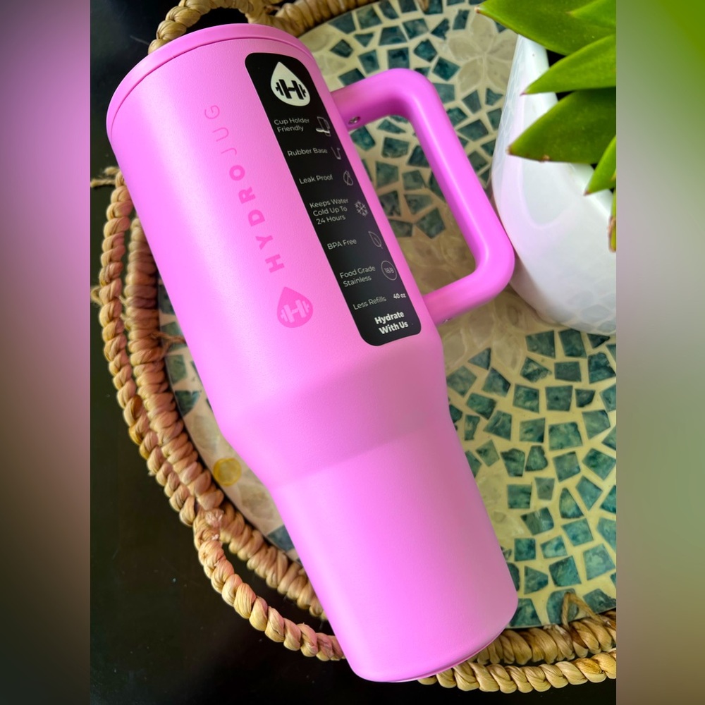 Hydrojug BUBBLEGUM PINK 40oz Traveler Tumbler